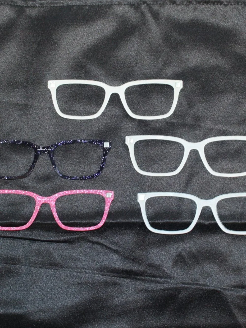 Pair Eyewear Set of 5 Multicolor - Skulls/Sparkle -Genuine LARKIN Frame Toppers